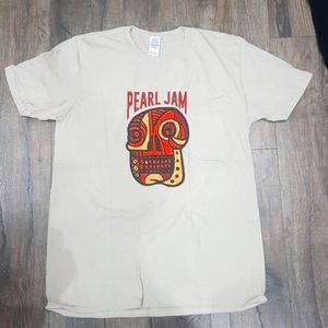 PEARL JAM Tan Tshirt Size L
